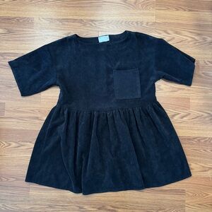 ASOS DESIGN Corduroy Mini Tee Dress with Waist Seam Detail